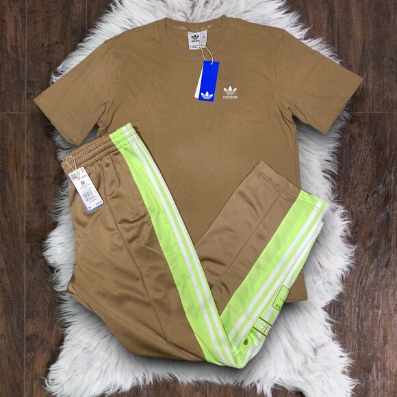 NWT 2 PC M TSHIRT AND TRACK PANTS MATCHING OUTFIT BUNDLE ADIDAS ORIGINALS - Picture 4 of 7